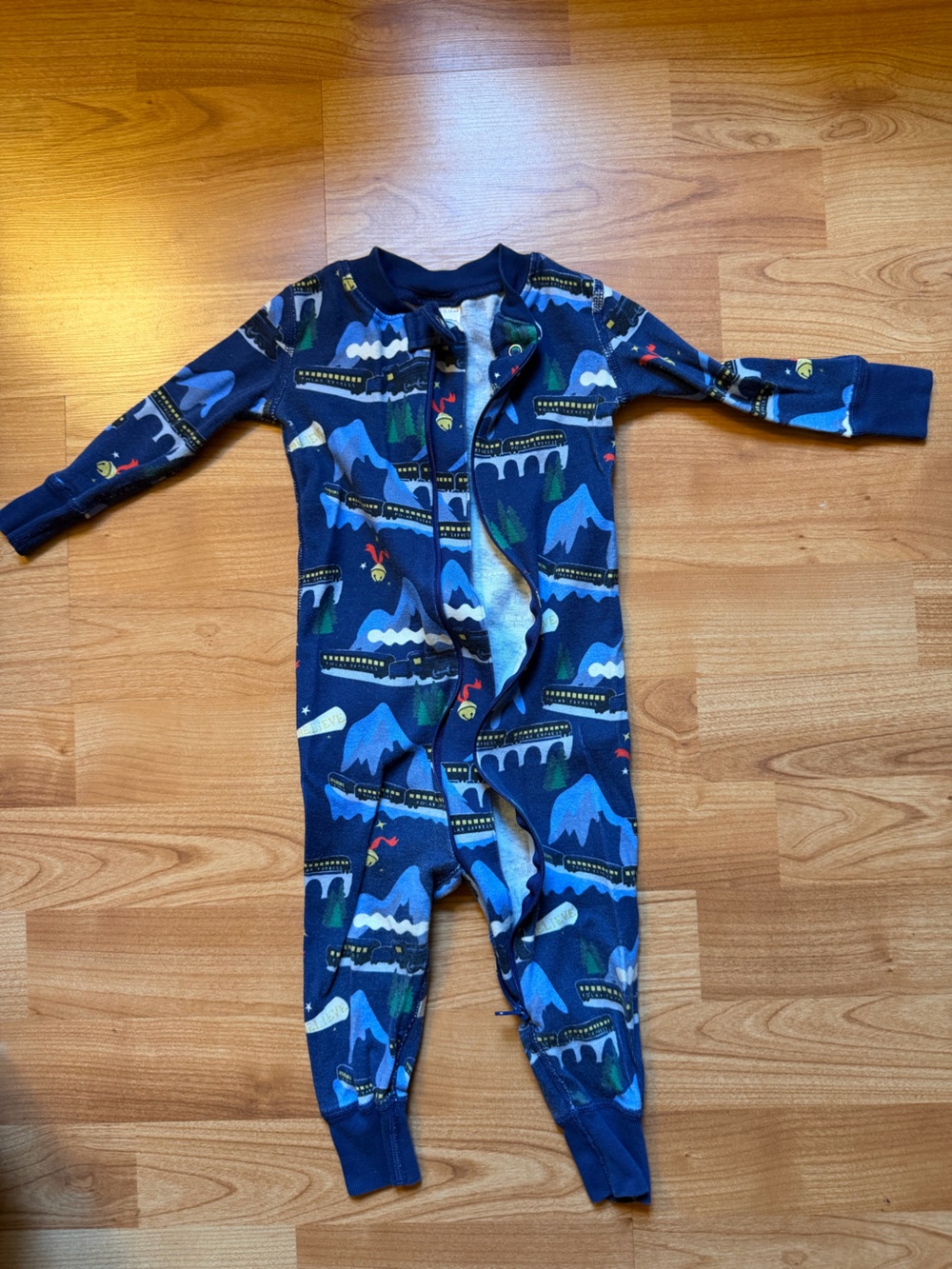Polar Express one piece sleeper